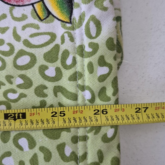 Christian Audigier Hoodie Women M Green Tattoo Graphic Rhinestone Detail USA VTG - Picture 13 of 16